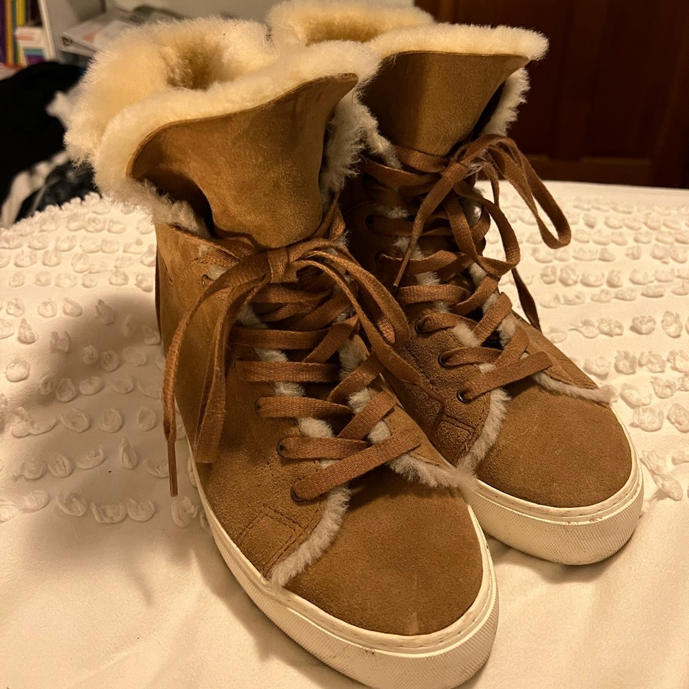 UGG high top fold over sneakers